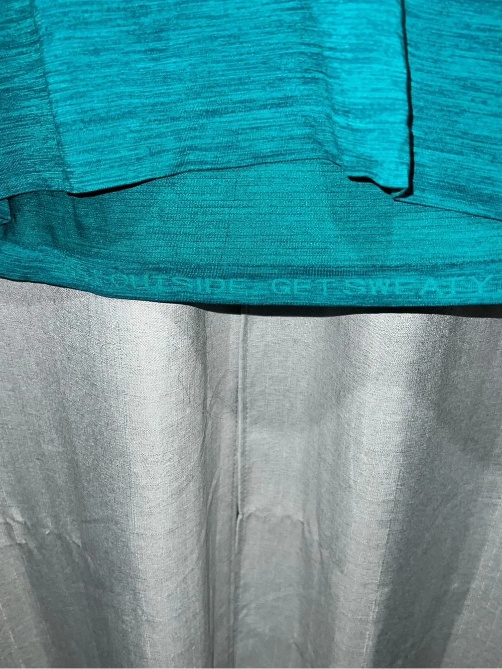 Lululemon Teal “Get Sweaty” Racerback Workout Tank Top